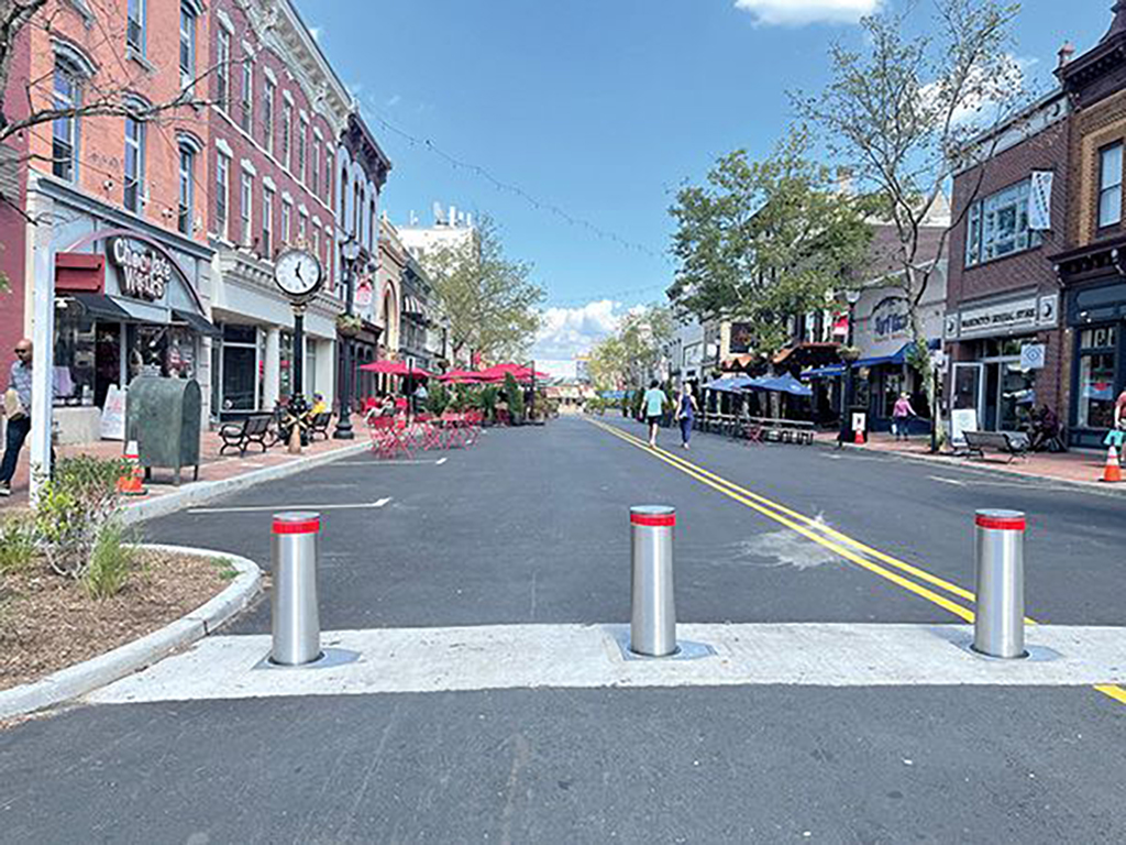 Red Bank NJ Bollard Pedestrian Street Alt